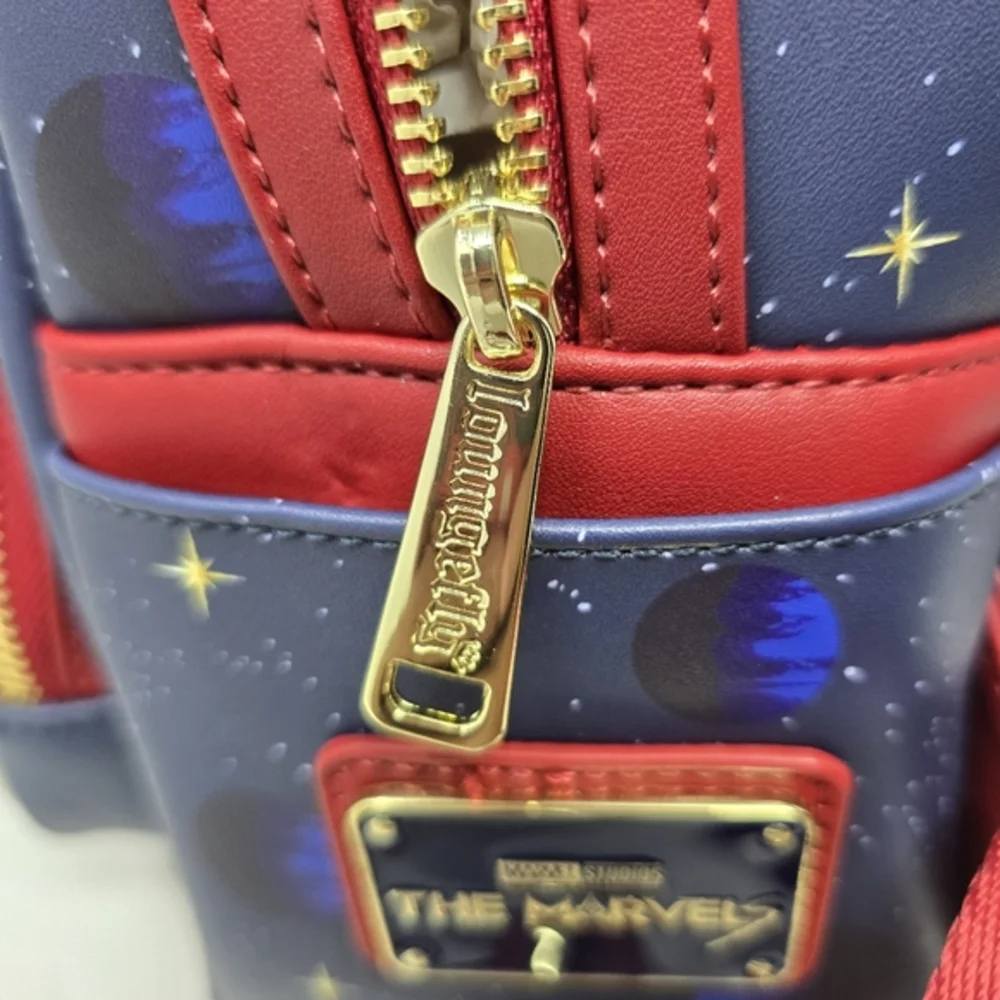 NWT Loungefly The Marvels Glow In The‎ Dark Mini Backpack Disney Marvel Studios.